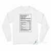 SUPERM Opinionated But I'm Always Spitting Straight Facts Long Sleeve Shirt