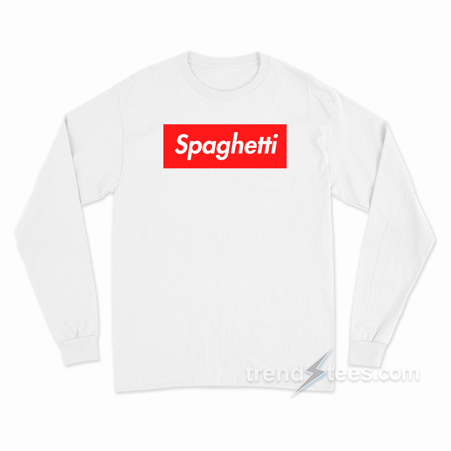 Spaghetti Red Box Logo Long Sleeve Shirt