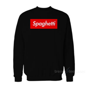 Spaghetti Red Box Logo Sweatshirt