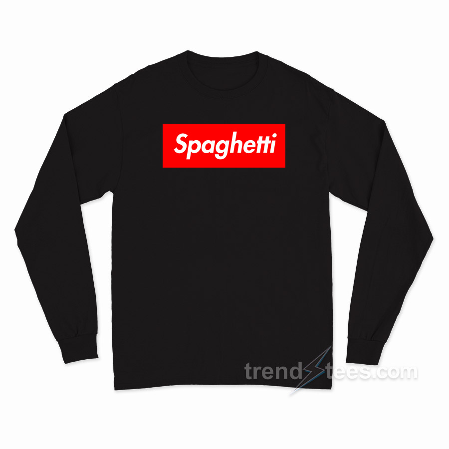 Spaghetti Red Box Logo Long Sleeve Shirt
