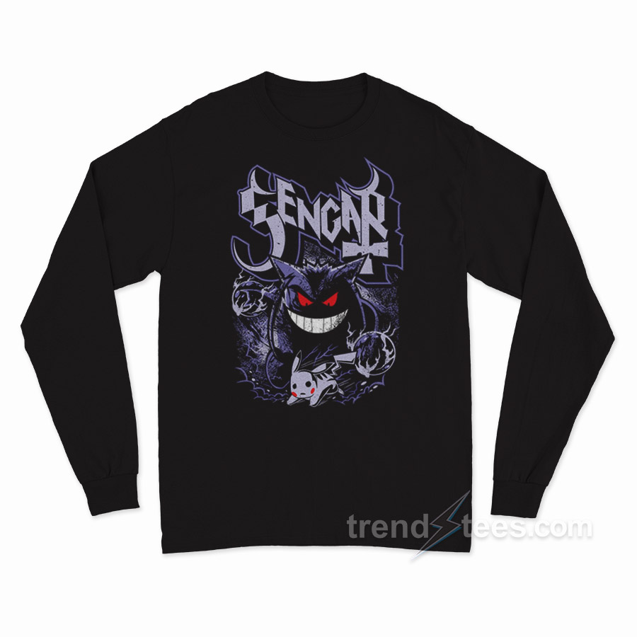 The Shadow Ghost Gengar Pokemon Long Sleeve Shirt