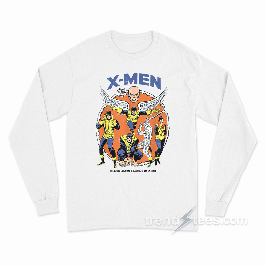 X-Men Mutants Classic Retro Comic Long Sleeve Shirt