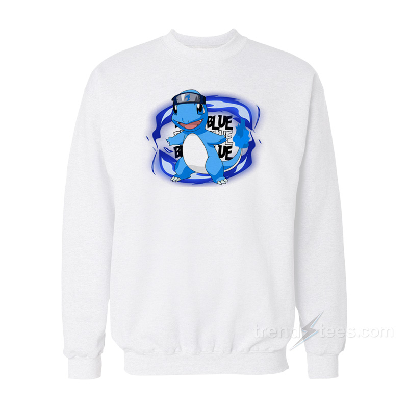 Blue Charmender Pokemon Sweatshirt