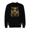 Cat Headphones DJ Glasses Sweatshirt