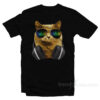 Cat Headphones DJ Glasses T-Shirt
