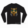Cat Headphones DJ Glasses Long Sleeve Shirt