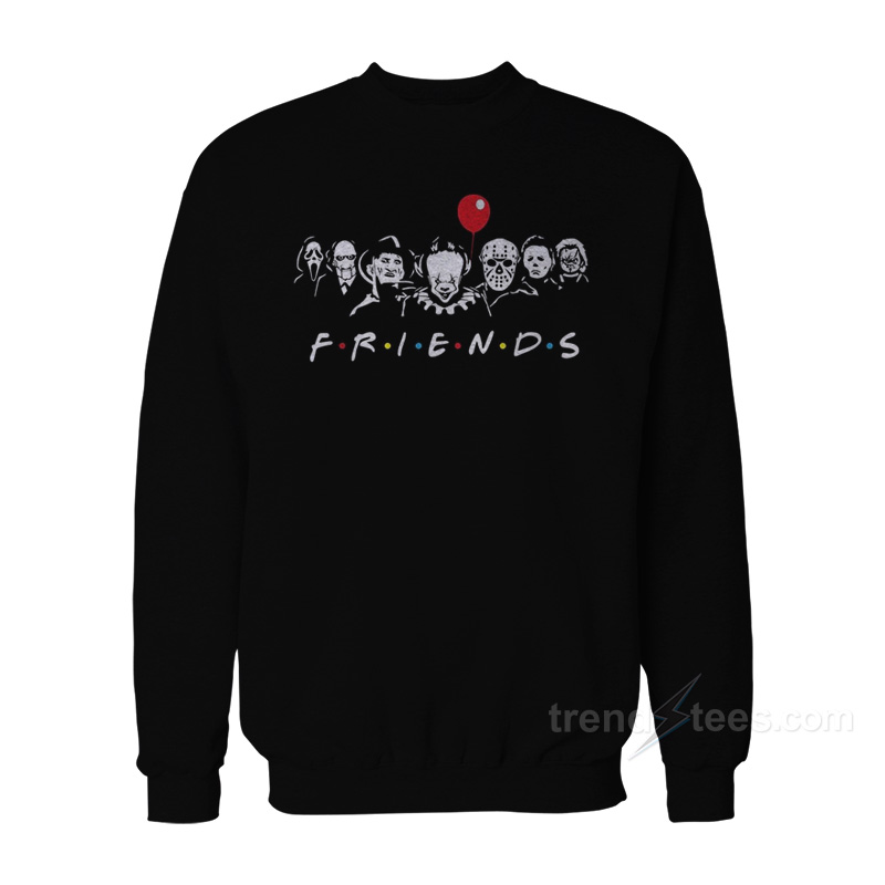 Friends Horror Characters Halloween Sweatshirt