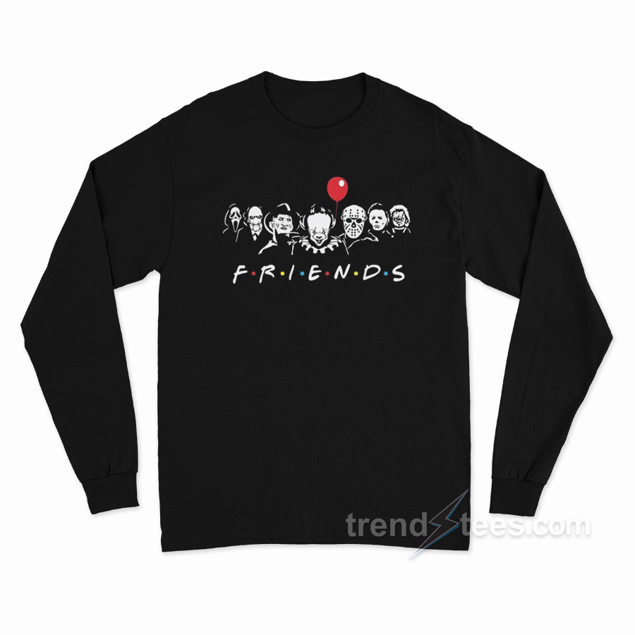 Friends Horror Characters Halloween Long Sleeve Shirt