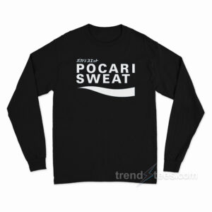 Japan Pocari Sweat Logo Long Sleeve Shirt