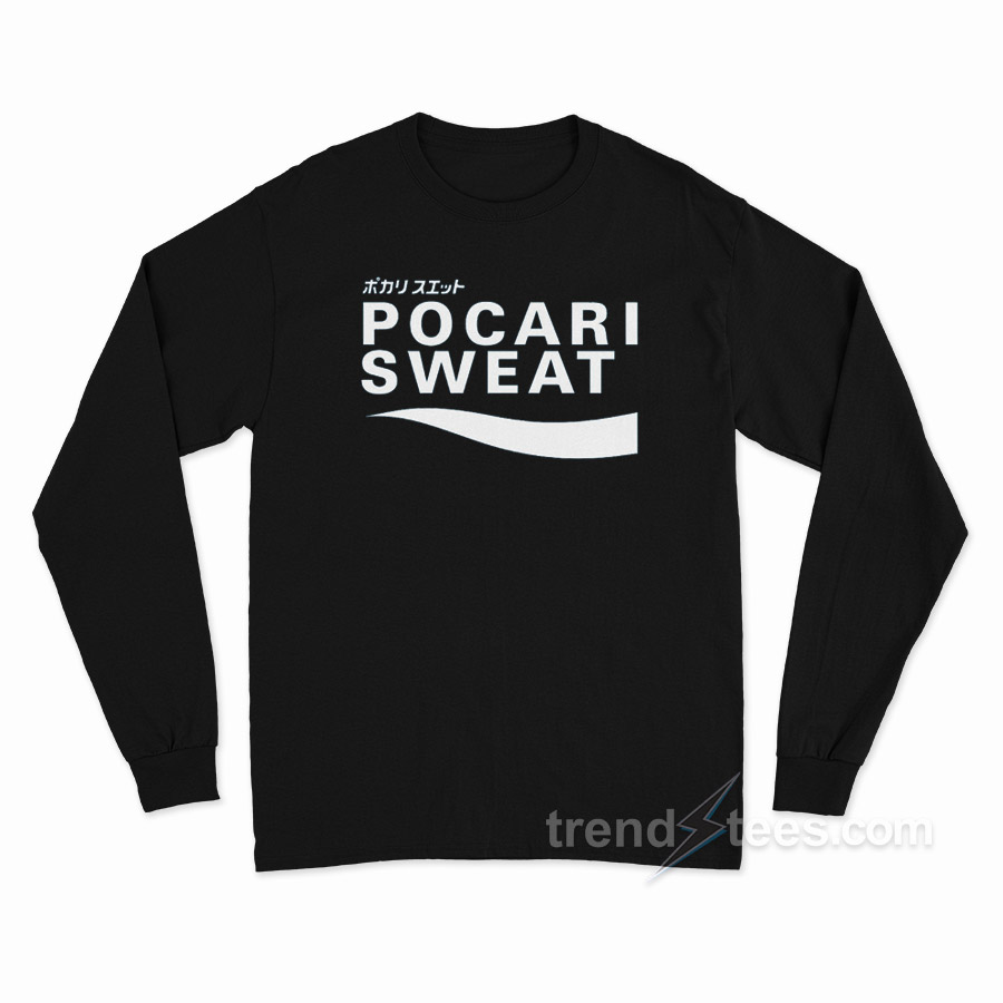 Japan Pocari Sweat Logo Long Sleeve Shirt