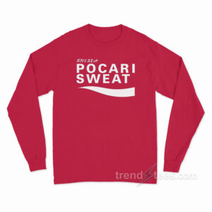 Japan Pocari Sweat Logo Long Sleeve Shirt