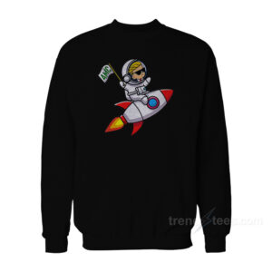 Spaceship To The Moon AMC Stock Investor Sweatshirt