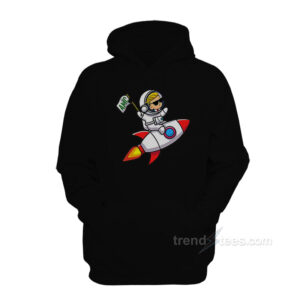 Spaceship To The Moon AMC Stock Investor Hoodie