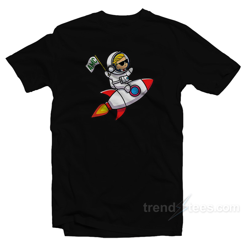 Spaceship To The Moon AMC Stock Investor T-Shirt