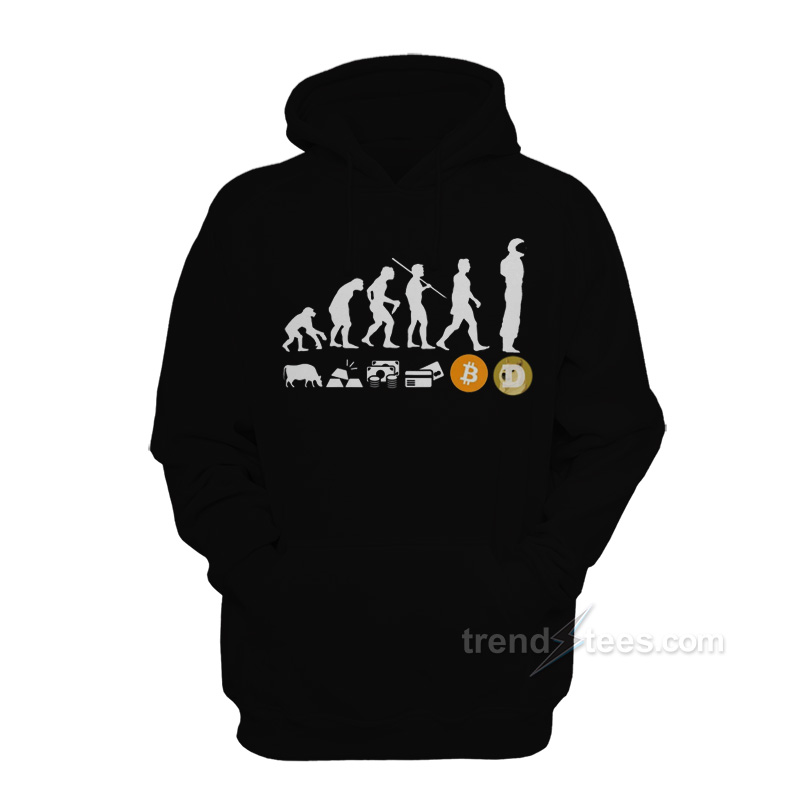 The Evolution of Money Dogecoin Hoodie