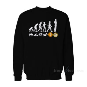 The Evolution of Money Dogecoin Sweatshirt
