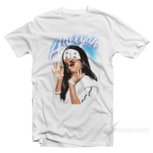Aaliyah Airbrush Bandana Photo T-Shirt