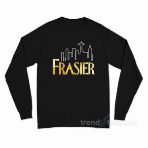 Frasier Funny TV Show FRASIER LOGO Long Sleeve Shirt