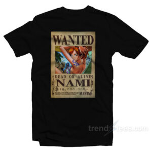 Nami Wanted Poster T-Shirt