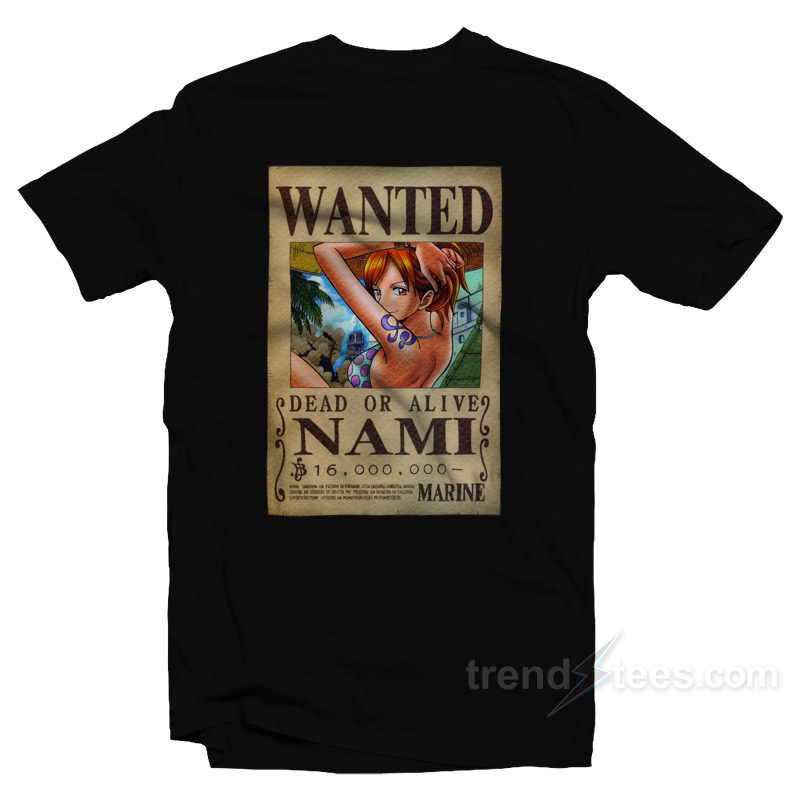 Nami Wanted Poster T-Shirt