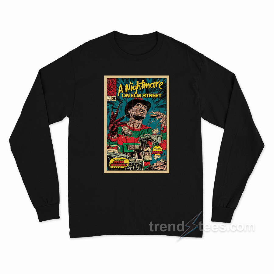Nightmare On ELM Street Poster Long Sleeve Shirt