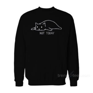 Not Today Cat Sweatshirt