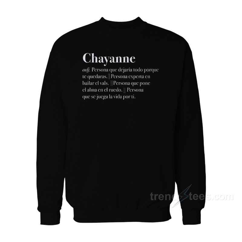 Polera Chayanne Diccionario Sweatshirt