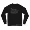 Polera Chayanne Diccionario Long Sleeve Shirt