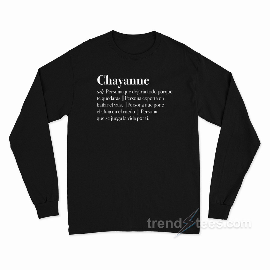 Polera Chayanne Diccionario Long Sleeve Shirt