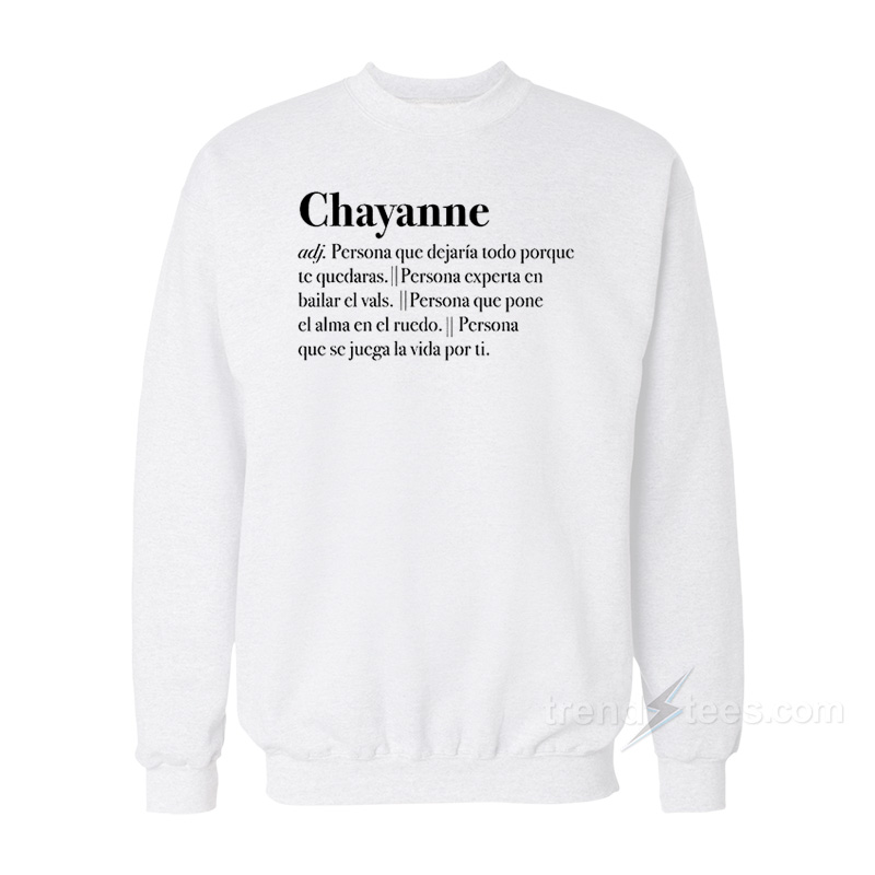 Polera Chayanne Diccionario Sweatshirt