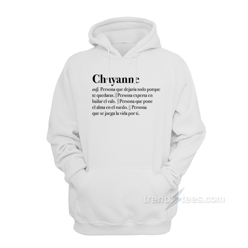 Polera Chayanne Diccionario Hoodie