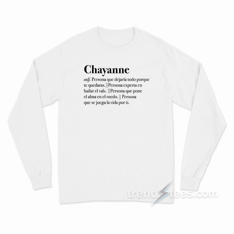 Polera Chayanne Diccionario Long Sleeve Shirt