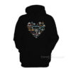 Love Shark Faces Hoodie