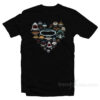 Love Shark Faces T-Shirt