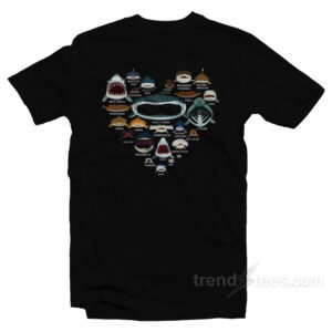 Love Shark Faces T-Shirt