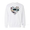 Love Shark Faces Sweatshirt