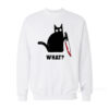 Black Cat With Knife Sweatshirt