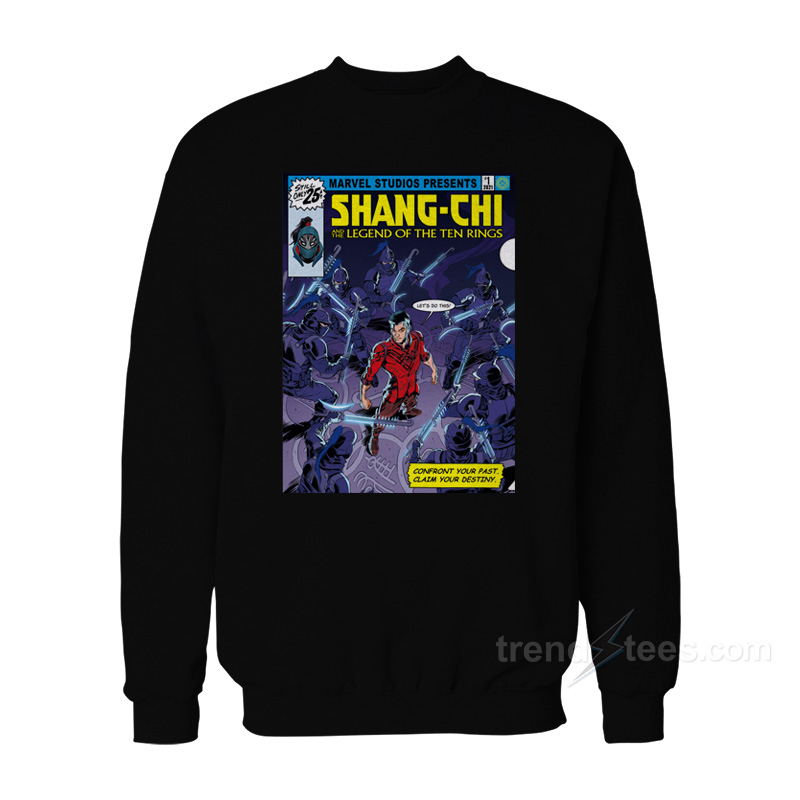 Marvel Shang-Chi And The Legend of The Ten Rings Comic Book Cover Sweatshirt