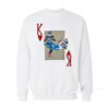 Playing Card King of Henry Stiff Arm Sweatshirt