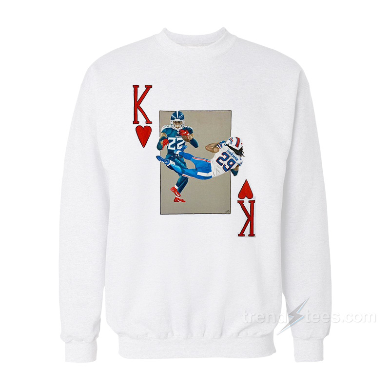 Playing Card King of Henry Stiff Arm Sweatshirt