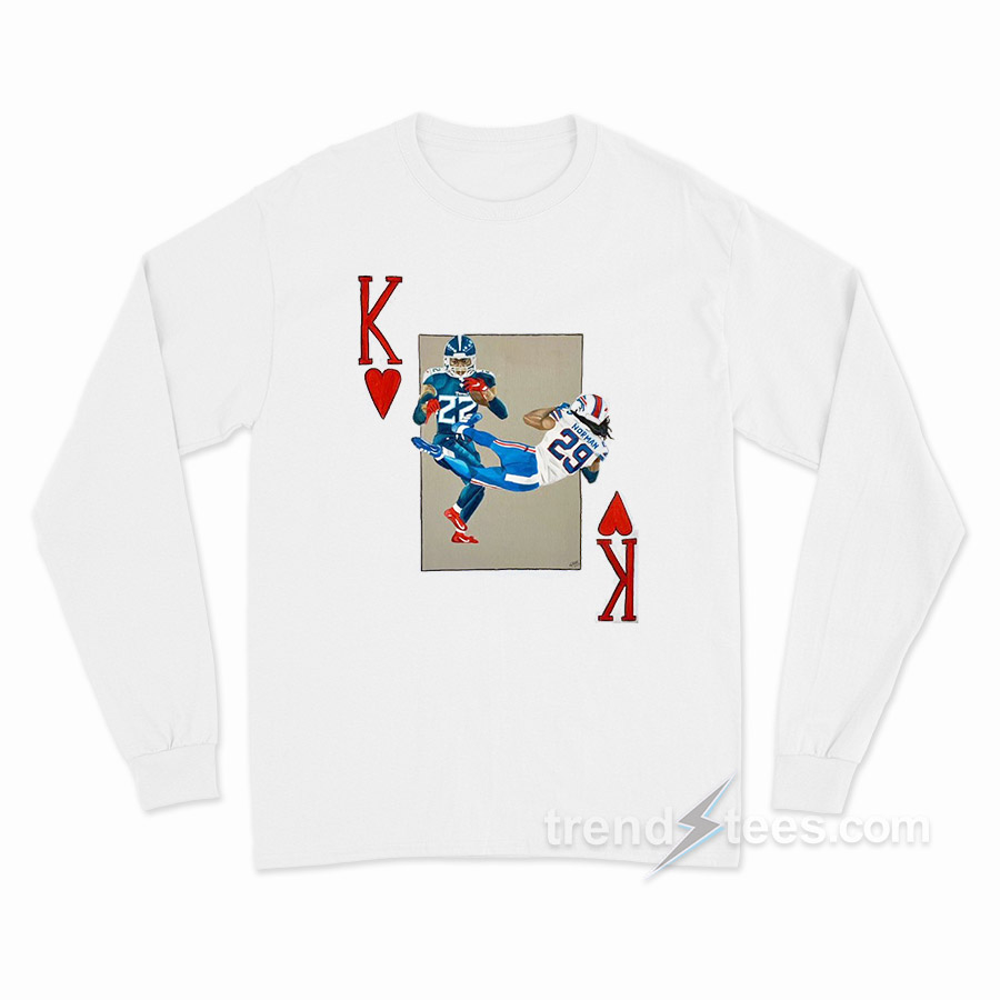 Playing Card King of Henry Stiff Arm Long Sleeve Shirt