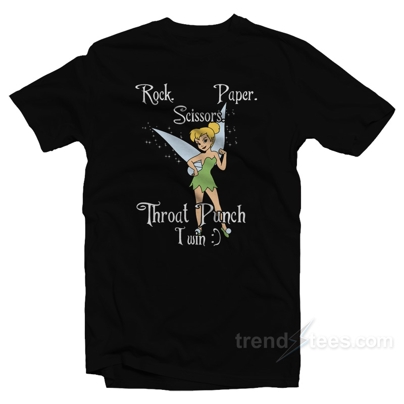 Tinker Bell Rock Paper Scissors Throat Punch T-Shirt