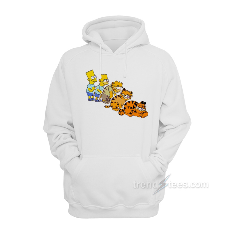 Bart To Garfield Hoodie