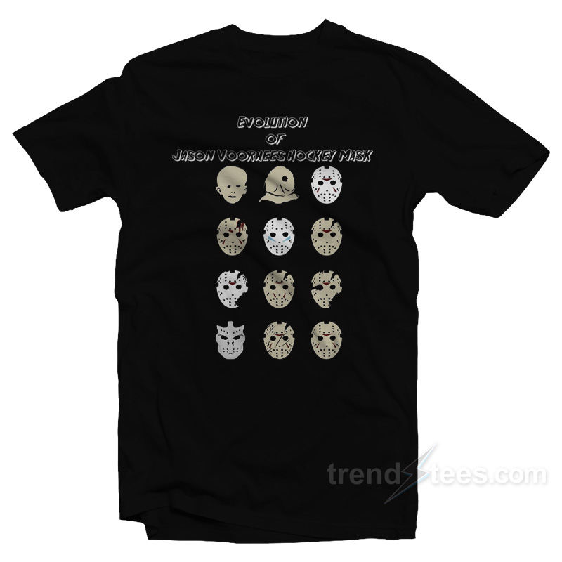 Evolution of Jason Voorhees Hockey Mask T-Shirt
