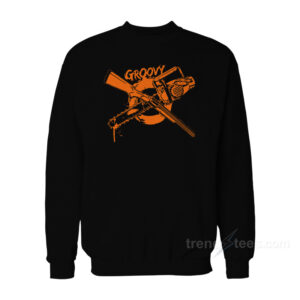 Groovy Chainsaw And Shotgun Sweatshirt