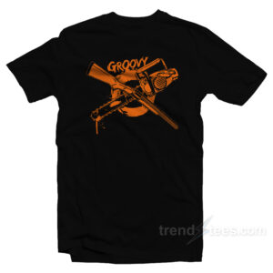 Groovy Chainsaw And Shotgun T-Shirt
