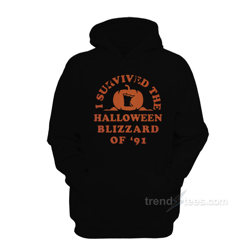 I Survived The Halloween Blizzard Of 91 Hoodie Trendstees