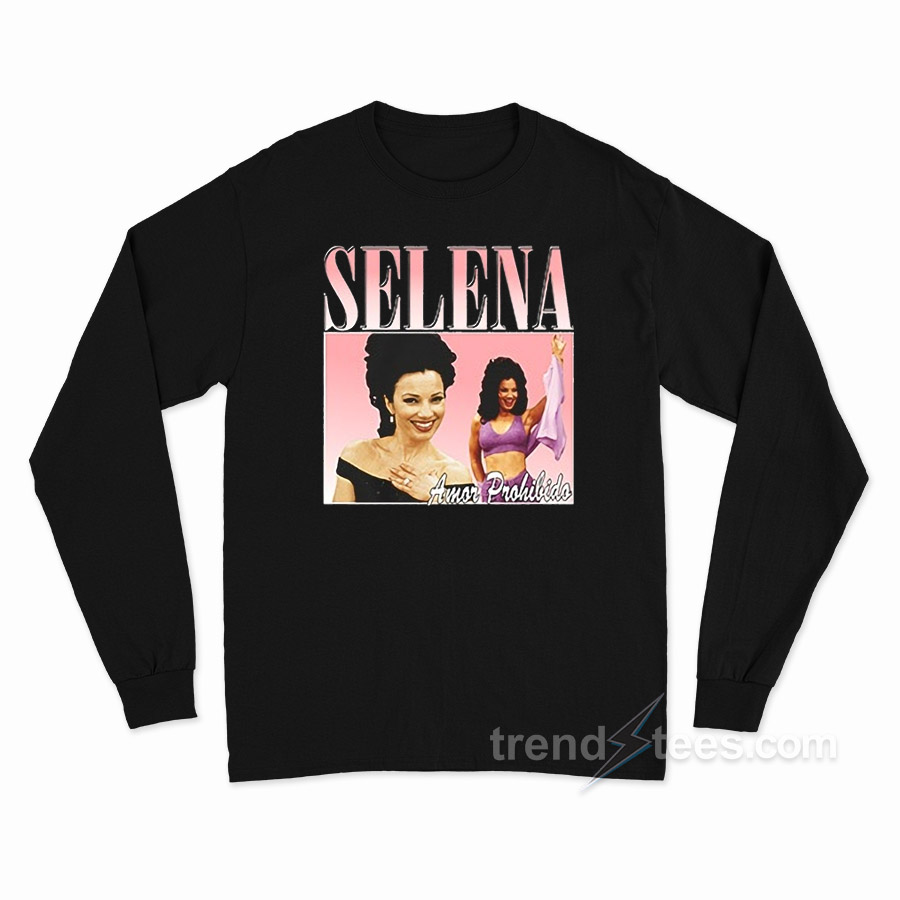 Selena Quintanilla Amor Prohibido Vintage Long Sleeve Shirt