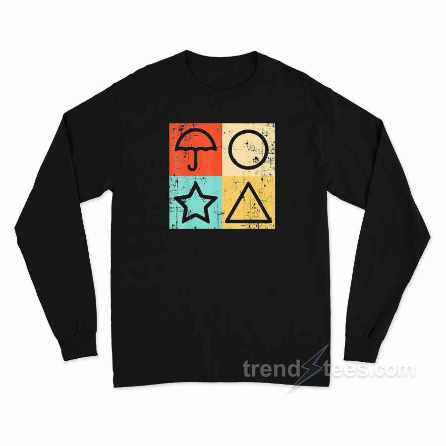 Vintage Ojingeo Geim Squid Game Long Sleeve Shirt