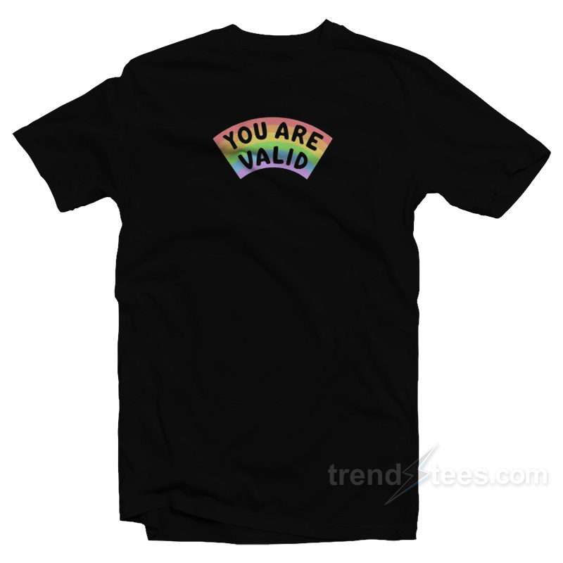 You Are Valid Rainbow T-Shirt